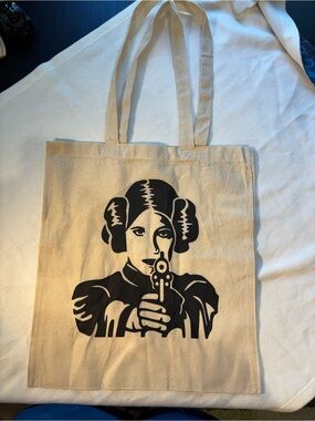 Star Wars - Princess Leia - Canvas Tote Bag - Cream